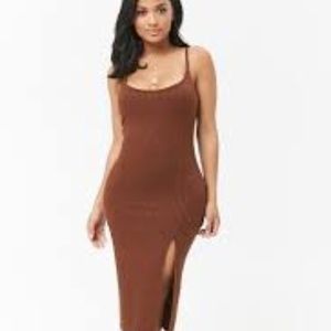 Forever 21 Dresses - Thigh Slit Midi Dress Sz. L Forever 21 Dresses - Thigh Slit Midi Dress Sz. L